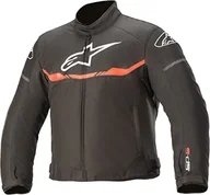 Odzież motocyklowa - Alpinestars Męska kurtka Youth T-sp S Waterproof Jacket Black/Fluo Red - miniaturka - grafika 1