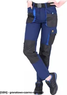 Spodnie sportowe damskie - R.E.I.S. OX-FIO-T - Spodnie ochronne do pasa FIO, damskie - granatowo-czarno-niebieski 52 - miniaturka - grafika 1