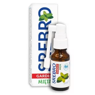 Nel Farma Srebro gardło mięta - Nel Farma - 20ml 06308 - Przeziębienie i grypa - miniaturka - grafika 1