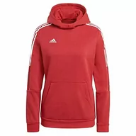 Bluzy damskie - Adidas Damska bluza Tiro21 Sw z kapturem Czerwony Team Power Red S GM7327 - miniaturka - grafika 1