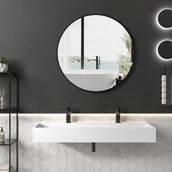 Umywalki - Bernstein Umywalka ścienna / nablatowa PB2144-1 odlew mineralny biały mat - miniaturka - grafika 1