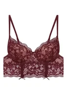 Biustonosze - Biustonosz push-up Klara - ciemny fiolet 70F - miniaturka - grafika 1