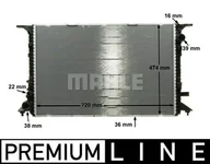 Układ chłodzenia - akcesoria - Chłodnica, układ chłodzenia silnika Mahle CR 1201 000P - miniaturka - grafika 1