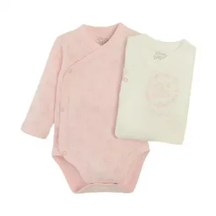 Bawełniane Body Dziewczęce Z Długim Rękawem 2 Sztuki Disney Bambi 74Cm Cool Club Outlet - Body dla niemowląt - miniaturka - grafika 1