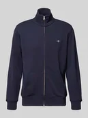 Bluzy męskie - Bluza rozpinana z wyhaftowanym logo - miniaturka - grafika 1