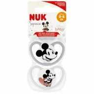 Smoczki uspokajające - Nuk Smoczek uspokajający 0-6m Space Miki 10175281 2 szt. - miniaturka - grafika 1