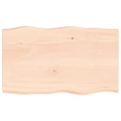 Meble modułowe i akcesoria - vidaXL Blat biurka, 100x60x4 cm, surowe drewno dębowe - miniaturka - grafika 1