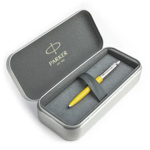 Zestaw prezentowy długopis Parker Jotter Originals Żółty w metalowym pudełku - Zestawy piśmiennicze - miniaturka - grafika 1