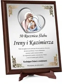 Ikony i obrazy sakralne - Obrazek z życzeniami i dedykacją dla rodziców na 50 rocznicę ślubu - miniaturka - grafika 1