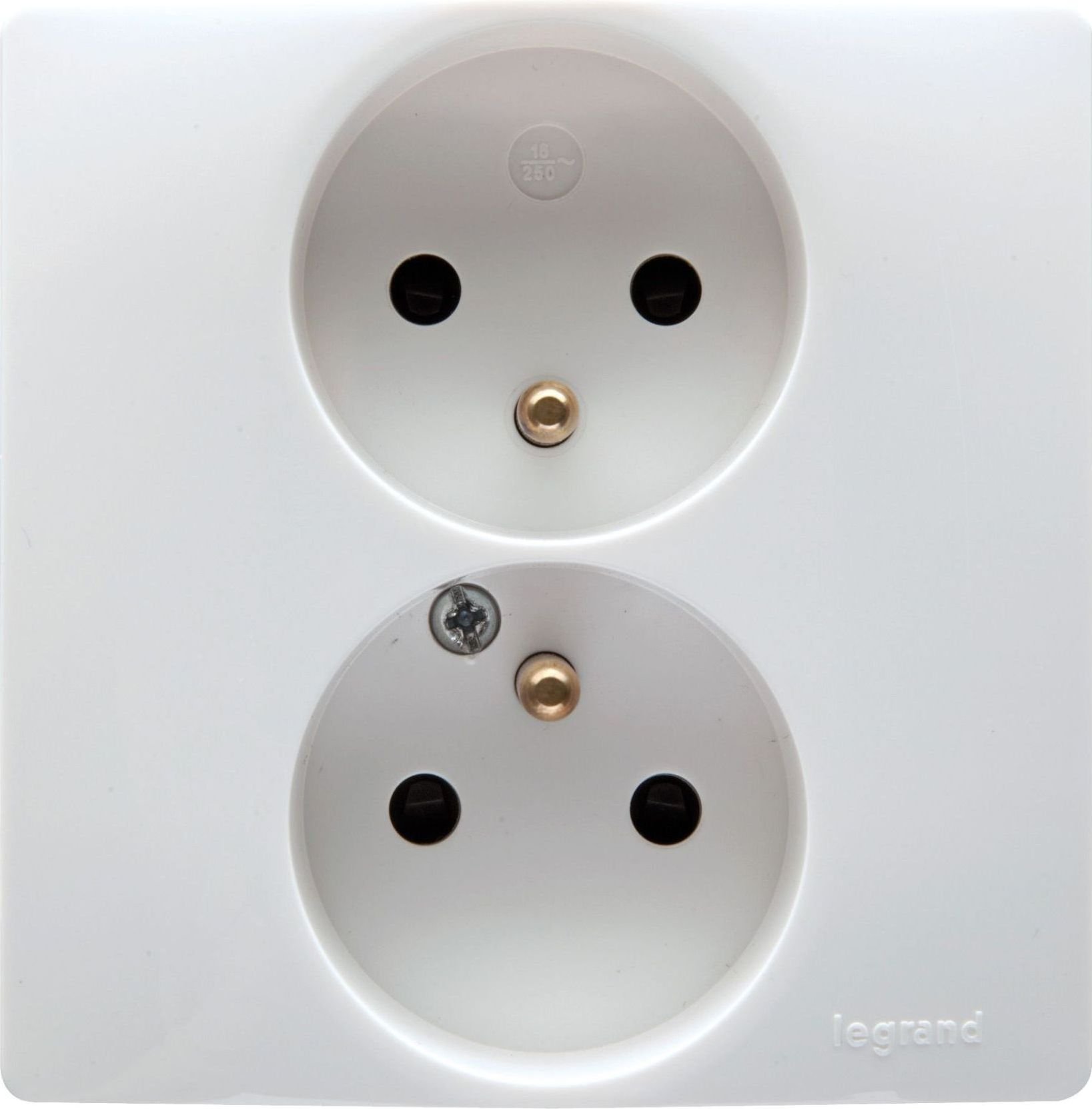 Legrand Gniazdo wtyczkowe z uziemieniem 16A 250V białe - 664541