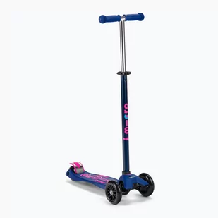 Hulajnoga trójkołowa dziecięca Micro Maxi Deluxe indigo - Hulajnogi - miniaturka - grafika 1