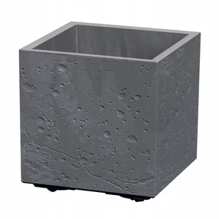 410401 Donica Sierra Square Beton Effect 29x29x29 cm marengo PROSPERPLAST - Donice - miniaturka - grafika 1