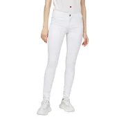 Spodnie damskie - Spodnie damskie Naf Naf Coaty białe rurki bawełniane-S - miniaturka - grafika 1