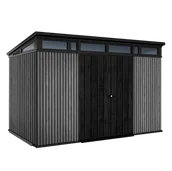 Altany ogrodowe - Duży domek narzędziowy penthouse 11x7 signature collection - keter : kolor - grey BK-014932 - miniaturka - grafika 1