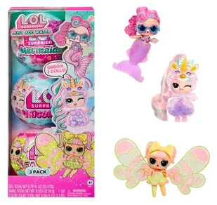 L.O.L. Surprise, Just Add Water, mini laleczka w kuli, 3 szt. - Lalki dla dziewczynek - miniaturka - grafika 1