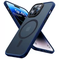 Etui i futerały do telefonów - Etui do iPhone 14 Pro MagSafe Case obudowa ochronna Alogy Ring pancerne na telefon matowe Granatowe - miniaturka - grafika 1
