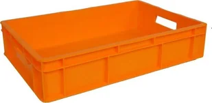 Artech Pojemnik transportowy EURO 130 ścianki i dno pełne, wym. 600 x 400 x 130 mm żółty - Pojemniki przemysłowe - miniaturka - grafika 1