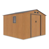 Altany ogrodowe - Domek Na Narzędzia Hudson 277X255Cm Oak Grey - Hardmaister - miniaturka - grafika 1