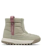 Buty dla dziewczynek - Columbia Śniegowce Youth Snowtrot Mid 2078911 Zielony - miniaturka - grafika 1