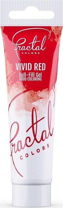 BARWNIK W ŻELU - vivid red - czerwony 30g Fractal