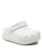 Buty dla chłopców - Crocs Klapki Classic Crocs Cutie Clog 207708 Biały - miniaturka - grafika 1