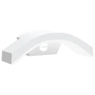 Lampy ogrodowe - vidaXL Zewnętrzny kinkiet LED z czujnikiem, biały, odlewane aluminium - miniaturka - grafika 1