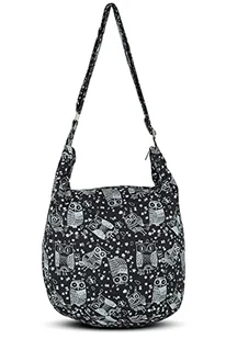 Your Cozy Hobo torby na ramię dla kobiet, torba crossbody, tajska góra, ręcznie robiona torba na ramię z regulowanym paskiem, Biała sowa, Rozmiar Uniwersalny - Torebki damskie - miniaturka - grafika 1