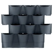 Donice - Ogród wertykalny wiszący donice modułowe Antracyt - miniaturka - grafika 1