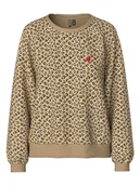 Bluzy damskie - Pieces Bluza w kolorze jasnobrązowym - miniaturka - grafika 1