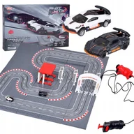 Zabawki zdalnie sterowane - Bugatti Wyścigowy Tor z Klocków 2 Auta na Pilota! Super zabawa RC0664 - miniaturka - grafika 1