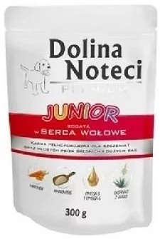 Dolina Noteci PREMIUM Junior bogata w serca wołowe 6 x 300g