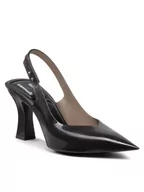 Sandały damskie - Melissa Sandały Slingback Heel + Larroude 33606 Czarny - miniaturka - grafika 1