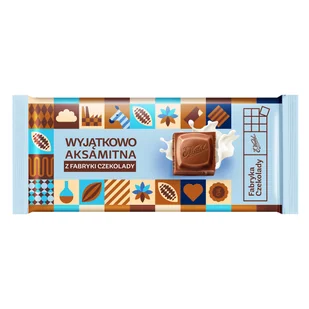 Czekolada Mleczna "Wyjątkowo Aksamitna z Fabryki Czekolady" 90 g E.Wedel - Czekolada - miniaturka - grafika 1