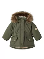 Kurtki i płaszcze dla dziewczynek - NAME IT Girl's NMFMACE Parka Jacket PB FO kurtka, oliwkowa noc 110, olive night, 110 cm - miniaturka - grafika 1