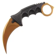 Noże - Nóż Karambit CS:GO - Gold - miniaturka - grafika 1