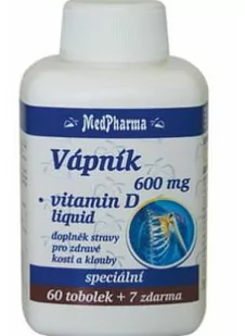 Wapń - 600 mg, 67kaps - Witaminy i minerały - miniaturka - grafika 1