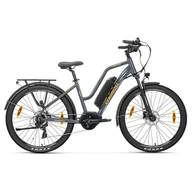 Rowery elektryczne - Rower elektryczny z silnikiem napędu środkowego Touroll MA2 250W, bateria 36V 13Ah, opony 27,5 × 2,1 cali, 100km - Szary - miniaturka - grafika 1