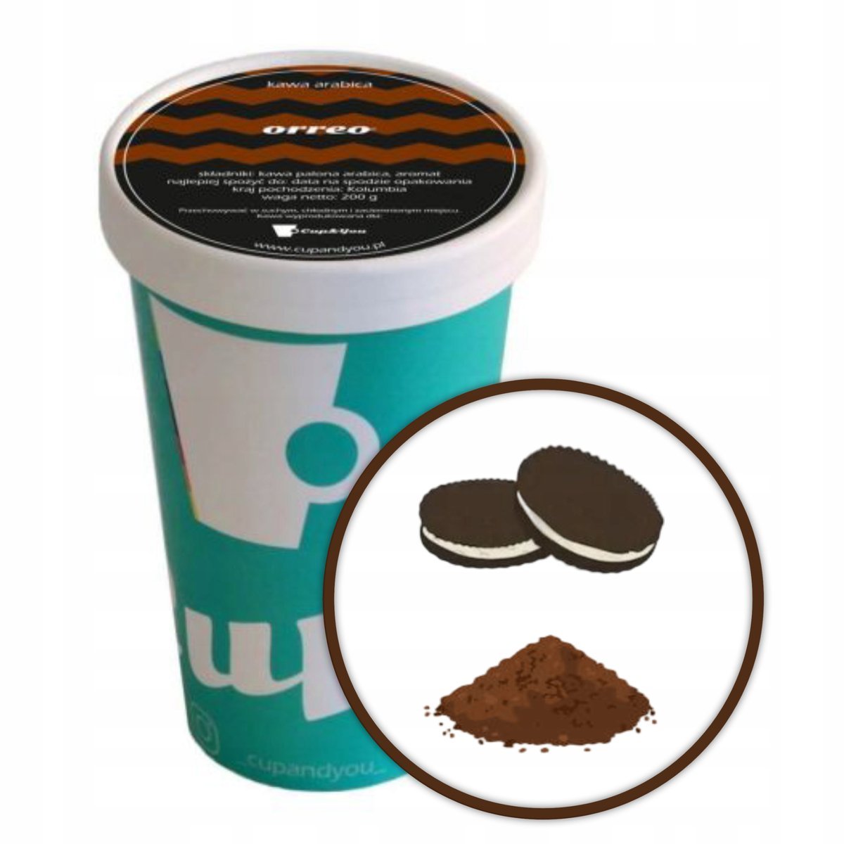 Kawa aromatyzowana mielona o smaku ORREO ARABICA deserowa PREMIUM 200g - smakowa uczta dla podniebienia