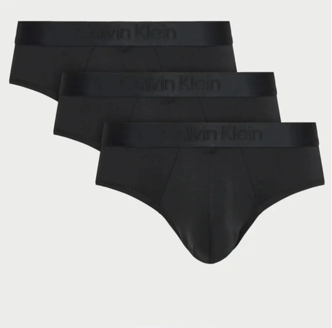 CALVIN KLEIN Majtki Slipy męskie czarne 3-Pack Rozmiar S