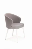 Krzesła - Mirek 5 krzesło tapicerowane tkanina do wyboru nogi białe - miniaturka - grafika 1
