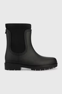 Tommy Hilfiger kalosze Rain Boot Ankle damskie kolor czarny - Kalosze damskie - miniaturka - grafika 1