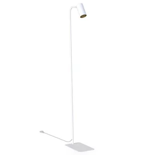 Nowodvorski Lampa podłogowa stojąca MONO 120cm 10W GU10 biały złoty 7714 - Lampy stojące - miniaturka - grafika 1