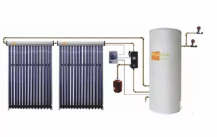 Zestaw solarny PROECOSOL CY 500 NOVO / zbiornik nierdzewka, miedź - Kolektory słoneczne - miniaturka - grafika 1