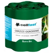Ogrodzenia - CELLFAST Obrzeże ogrodowe faliste 15cm x 9m ciemnozielone AP_219154 - miniaturka - grafika 1