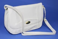 Torebki damskie - Torebka Skórzana 3253-2 Torebka Klasyczna BAG STREET Listonoszka Skóra Cielęca BIAŁY - miniaturka - grafika 1