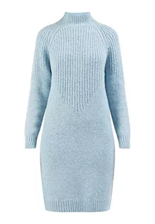 Sukienki - Jalene Damska sukienka z długim rękawem midi 81133406, błękitna, XS/S, błękitny, XS-S - grafika 1