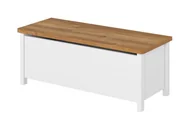 Pudła i pojemniki do przechowywania - Biały zamykany kuferek na zabawki - so P3-E44 - miniaturka - grafika 1