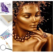 Malowanie po numerach - Złote Piękno - miniaturka - grafika 1