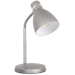 Kanlux Lampka biurkowa Zara HR-40-SR, srebrna, 40 W - Lampy stojące - miniaturka - grafika 1