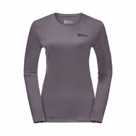 Koszulki sportowe damskie - Damska koszulka termoaktywna z długim rękawem Jack Wolfskin SKY THERMAL L/S W wild blossom - M - miniaturka - grafika 1